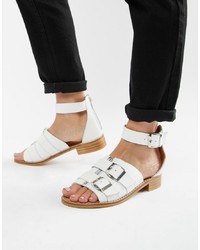 DEPP Leather Flat Sandals