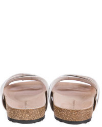 Loeffler Randall Leather Slide Sandals W Tags