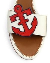 Tory Burch Maritime Leather Slides