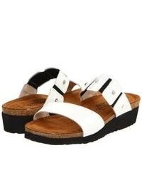 Naot Footwear Ashley Sandals White Patent Leather