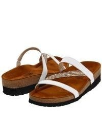 Naot Footwear Hawaii Sandals White Leather