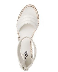 Charlotte Russe Quilted Espadrille Flat Sandals