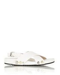Marc Jacobs Studded Crisscross Strap Sandals White Size 85