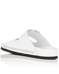 IRO Studded Konda Double Band Sandals White Size 6