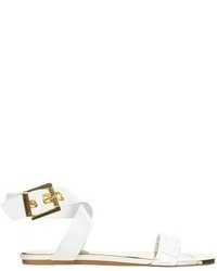 Ted Baker Tabbey White Leather Flat Sandals