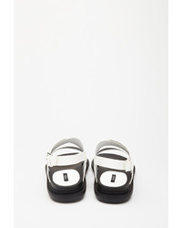 Forever 21 Textured Faux Leather Sandals