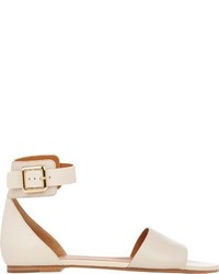 Chloé Two Tone Ankle Strap Flat Sandals