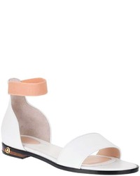 Givenchy White Calf Leather Sandal
