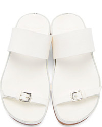Officine Creative White Flat Sandals