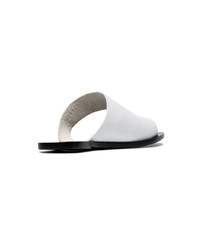 Atp Atelier White Rosa Vacchetta Leather Sandals