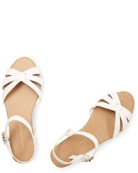 White Shine 2 Part Sandals