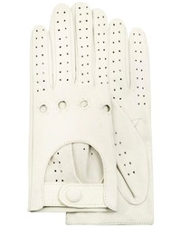 Forzieri Perforated Italian Leather Driving Gloves