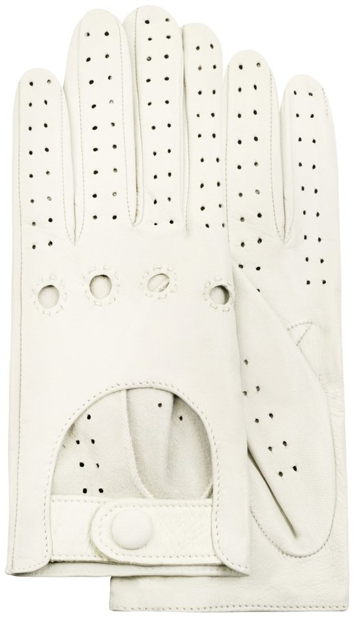 Ferrari perforated-detail Leather Gloves - Farfetch