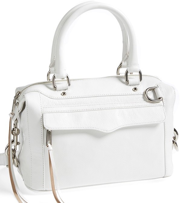 rebecca minkoff white handbag