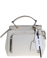 DKNY White Leather Bryant Park Mini Bag