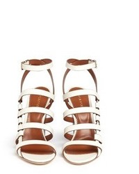 Sergio Rossi Chunky Heel Strappy Leather Sandals