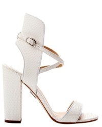 Paul Andrew Lexington Leather Sandal In White