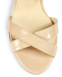 Jimmy Choo Lottie Patent Leather Crisscross Sandals