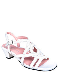 Taryn Rose Oma Patent Leather Heeled Sandals
