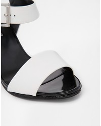 Aldo Onaosen Leather White Heeled Sandals