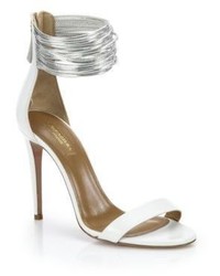 Aquazzura Spin Me Around Leather Ankle Strap Sandals