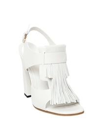 Tod's 115mm Fringed Leather Sandals