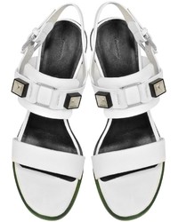 Proenza Schouler White Leather High Heel Sandal