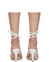 A.W.A.K.E. Mode White Ophelia Heeled Sandals