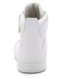 Vince Athens Rubberized High Top Sneakers
