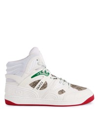 Gucci Basket White High Top Sneakers