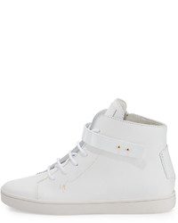 Giuseppe Zanotti Breck Leather High Top Sneaker White