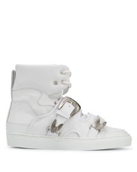 Toga Virilis Buckled Strap High Top Sneakers