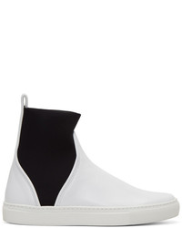 Cédric Charlier Cedric Charlier White Pull On High Top Sneakers