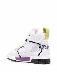 Moschino Colour Block Hi Top Sneakers
