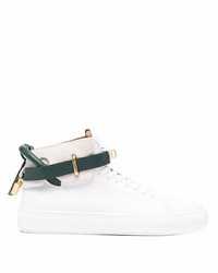 Buscemi Colour Block High Top Leather Sneakers