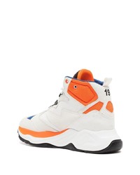 MSGM Colour Block High Top Sneakers