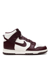 Nike Dunk High Burgundy Sneakers