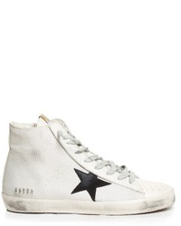 Golden Goose Deluxe Brand Francy High Top Cord And Leather Trainers