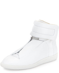 Maison Margiela Future Leather High Top Sneaker White