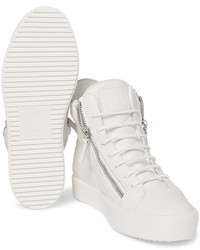 Giuseppe Zanotti Grained Leather High Top Sneakers