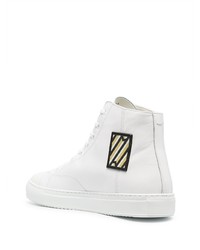 Low Brand Graphic Patch High Top Sneakers