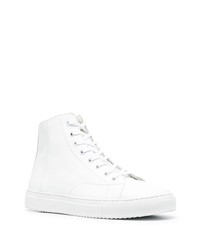 Low Brand Hi Top Leather Sneakers
