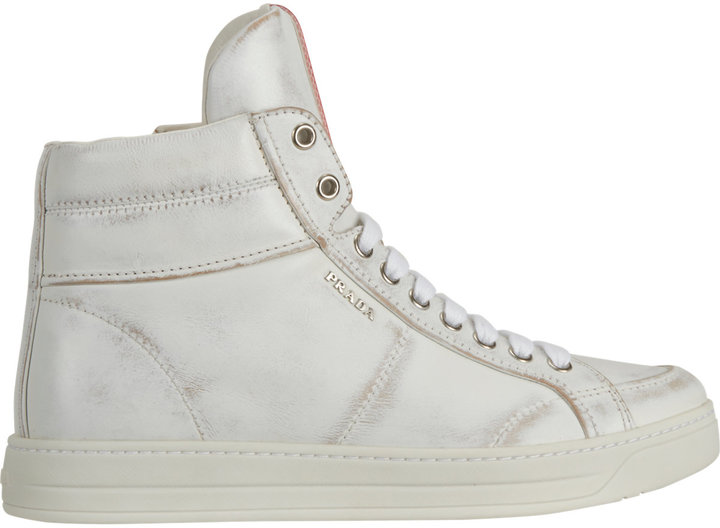 Prada Linea Rossa Hidden Wedge High Top Sneakers 670 Barneys