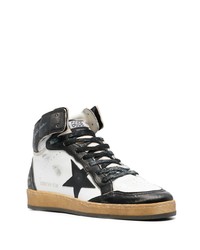 Golden Goose High Top Lace Up Leather Sneakers