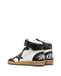 Golden Goose High Top Lace Up Leather Sneakers