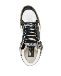 Golden Goose High Top Lace Up Leather Sneakers