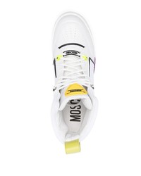 Moschino High Top Lace Up Sneakers
