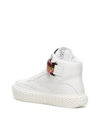 Lanvin High Top Leather Sneakers