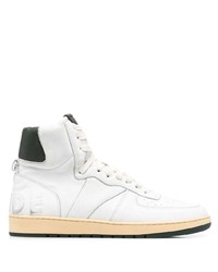 Rhude High Top Leather Sneakers