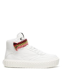 Lanvin High Top Leather Sneakers
